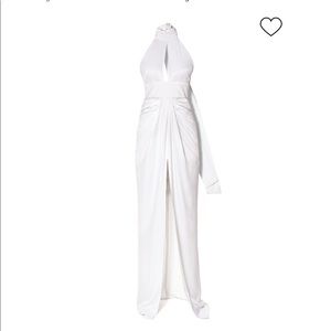 AGGI GIULIA BRIGHT WHITE DRESS